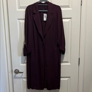 Torrid Dark Purple Trench Coat